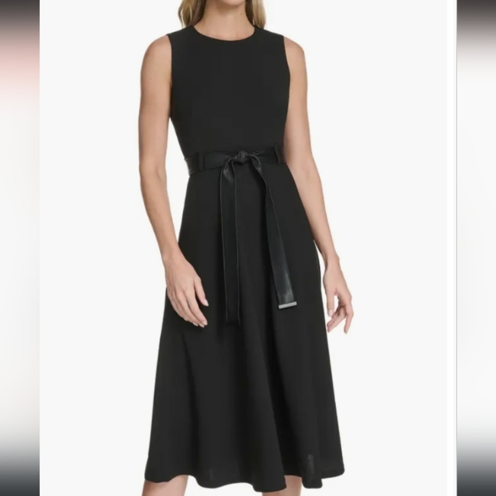 Elegant Black Sleeveless Dress